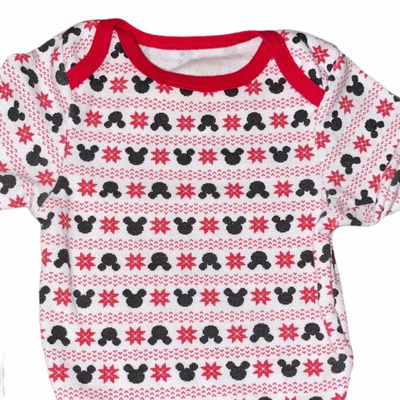 3 month| baby Mickey Mouse red long sleeve onesie - Picture 4 of 11